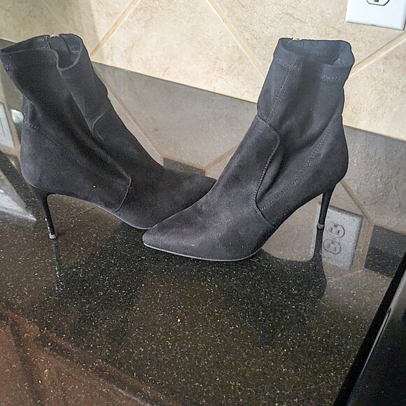 Formal Black Ankle Boots - Picture 1 of 3